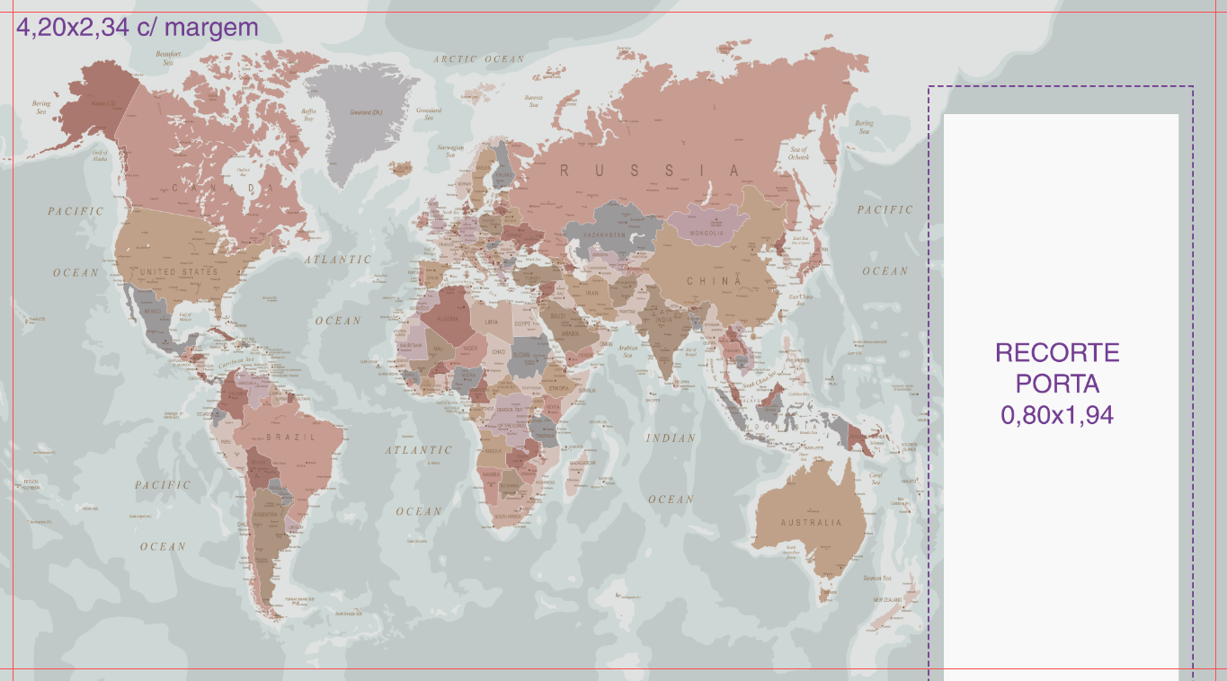 Painel de parede personalizado por metro quadrado.
