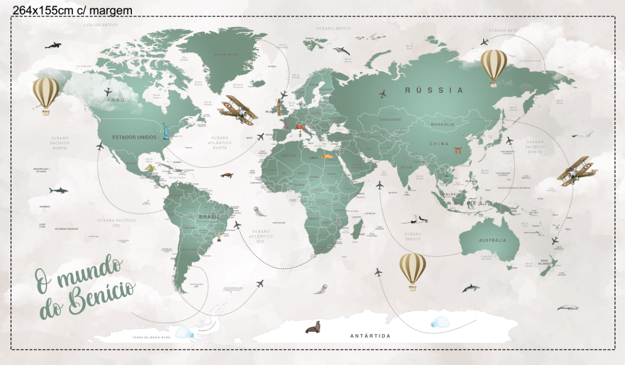 Painel de parede personalizado por metro quadrado.