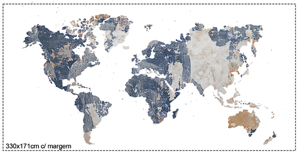 Painel de parede personalizado por metro quadrado.