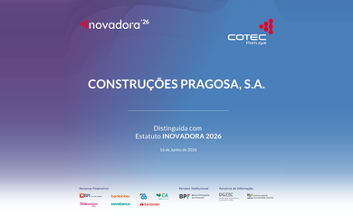 PRAGOSA distinguida com o Estatuto INOVADORA COTEC 2026
