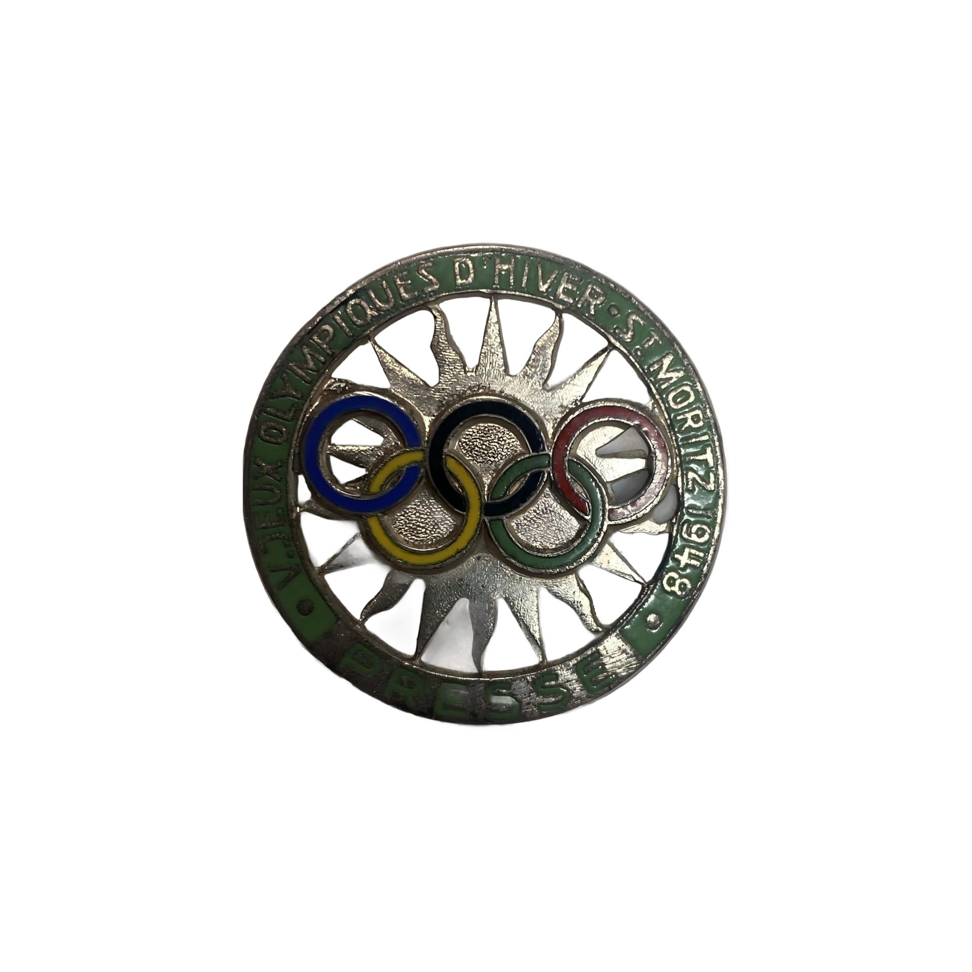 St. Moritz 1948 (Winter) Olympic pin - Front