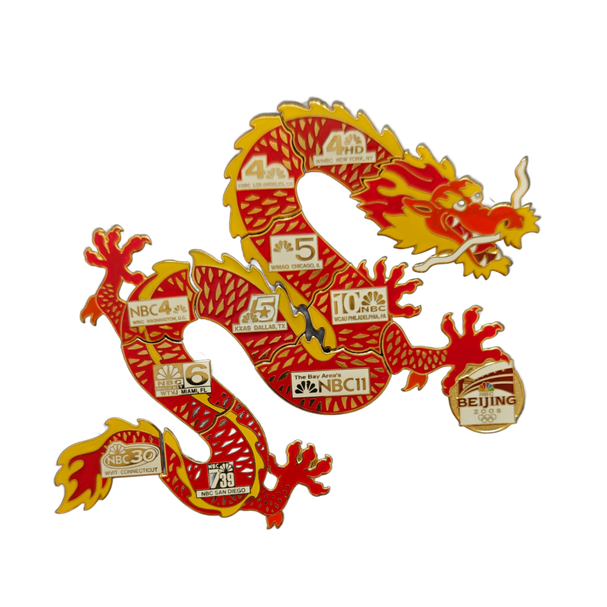 Beijing 2008 (Summer) Olympic pin - Front