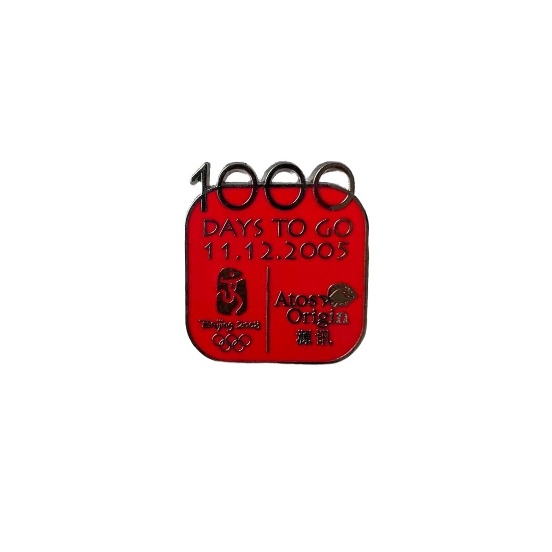 Beijing 2008 (Summer) Olympic pin - Front