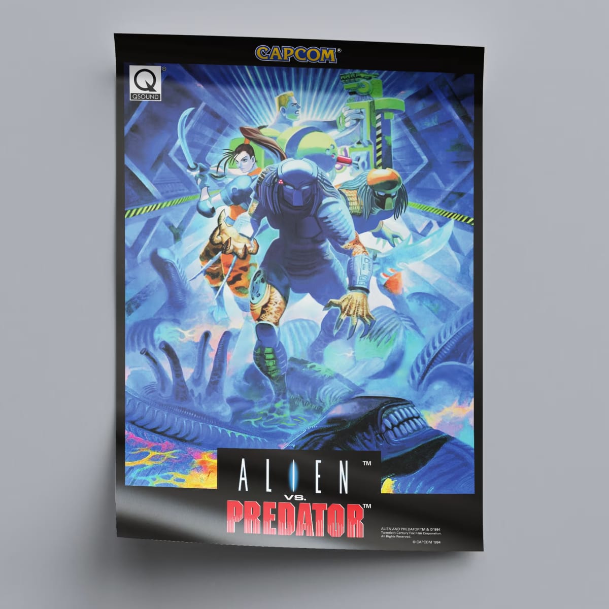 Alien vs. Predator V2 Arcade Poster - 1994
