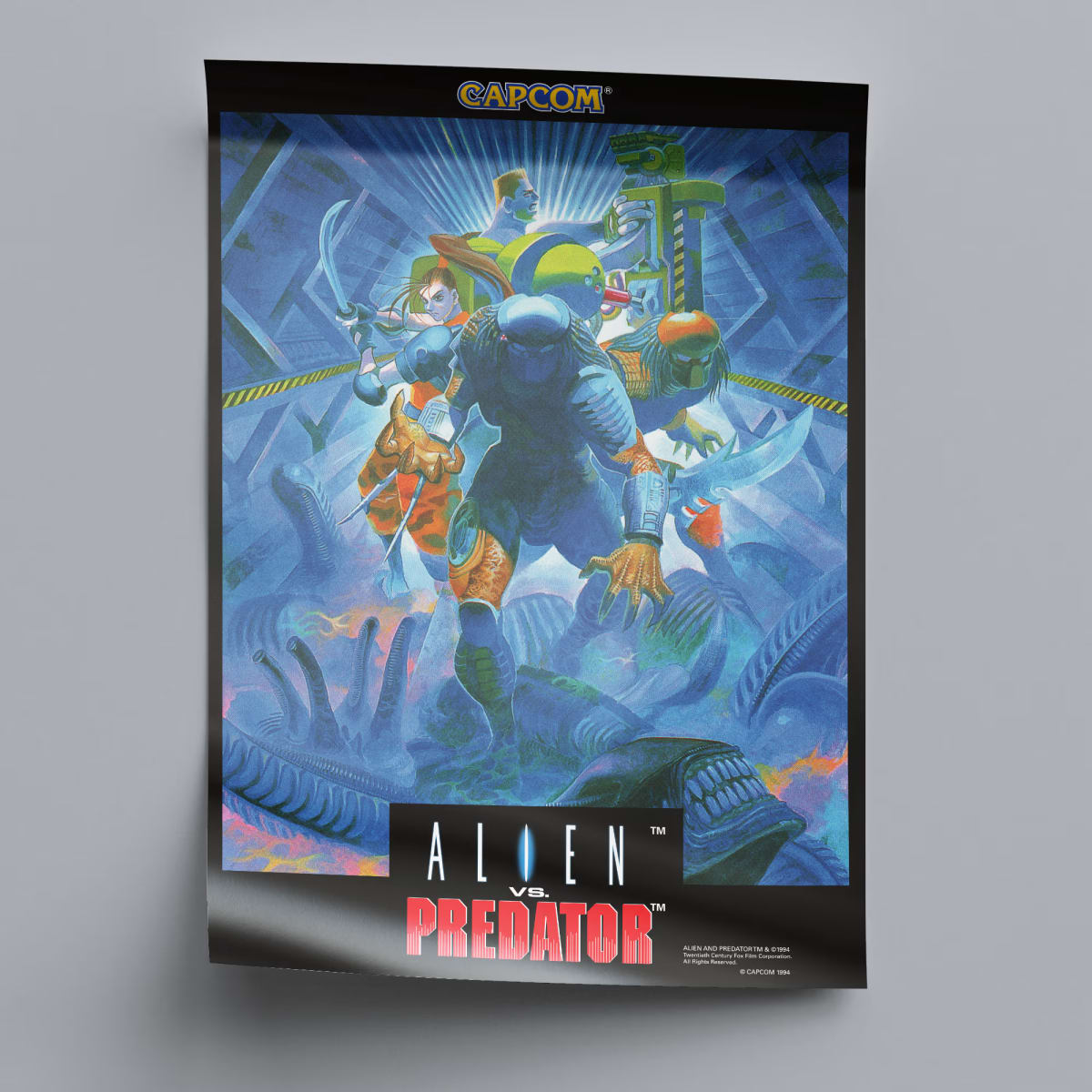 Alien vs. Predator Arcade Poster - 1994
