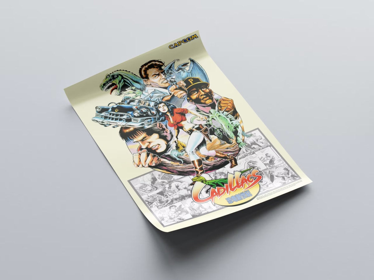 Cadillacs and Dinosaurs JPN Arcade Poster - 1993