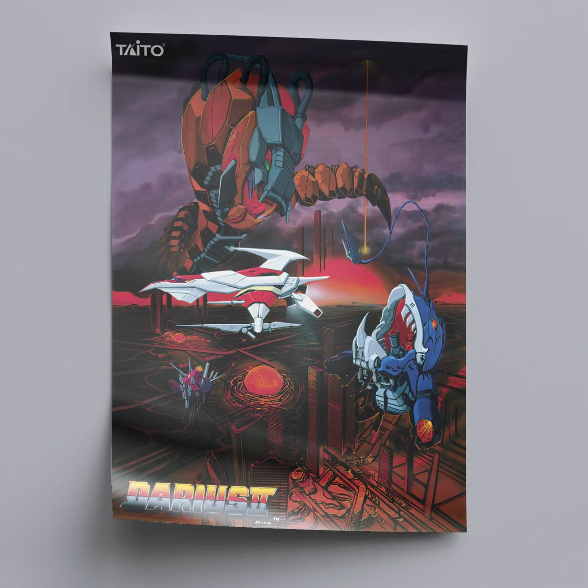 Darius II Arcade Poster - 1989