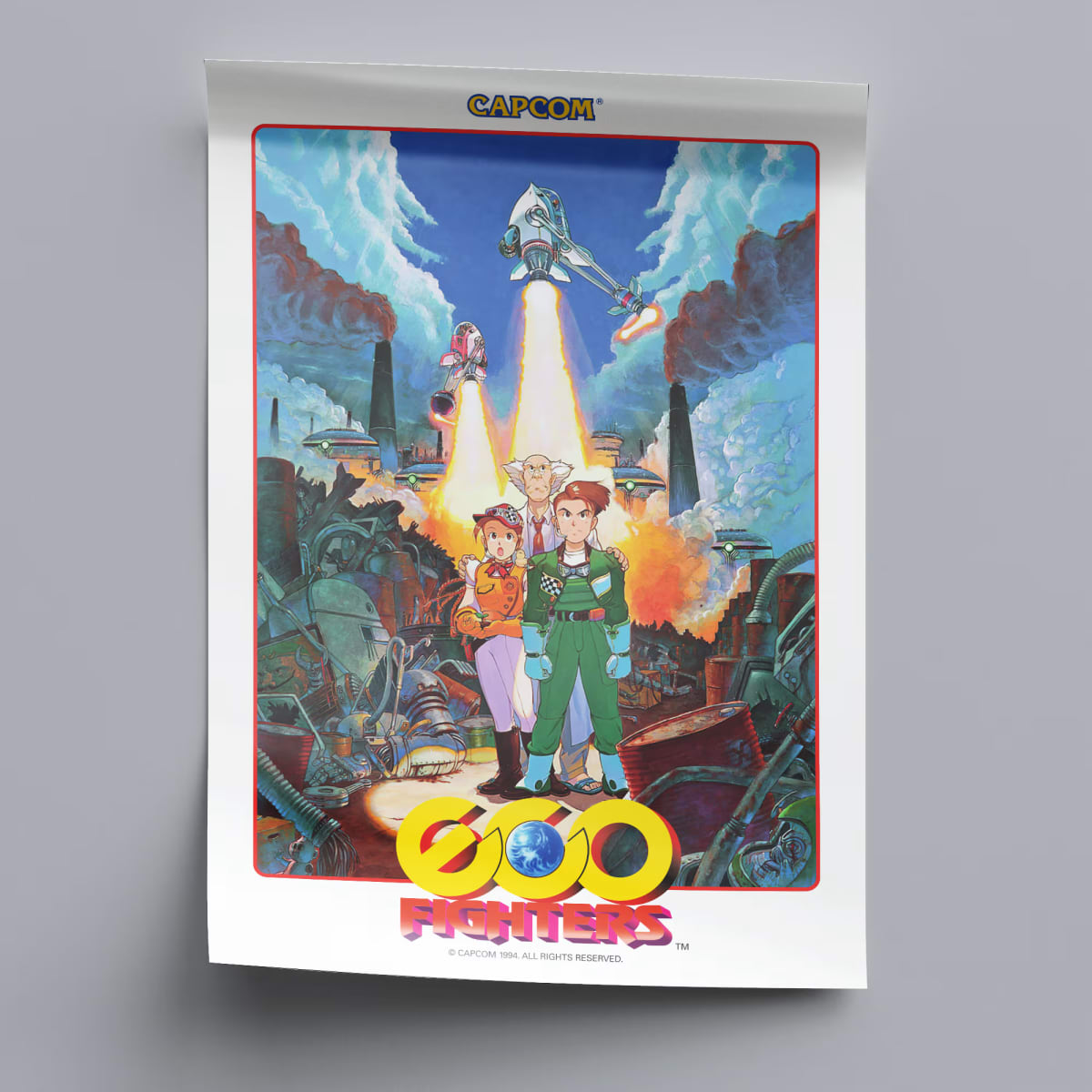 Eco Fighters Arcade Poster - 1994