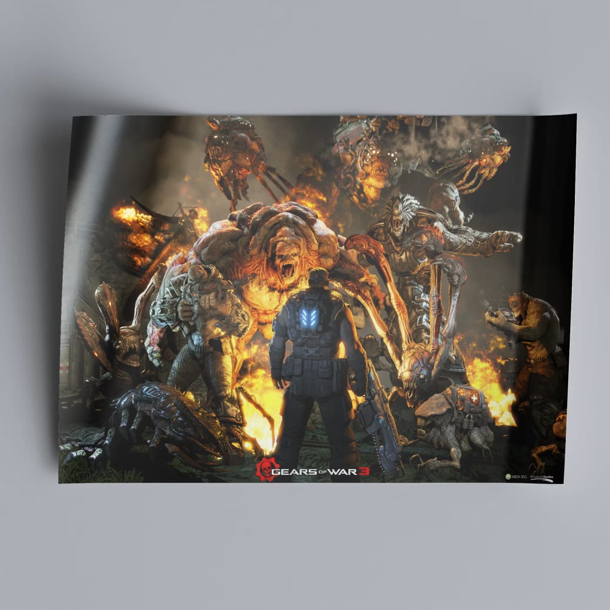 Gears of War 3 Game Poster - 2011