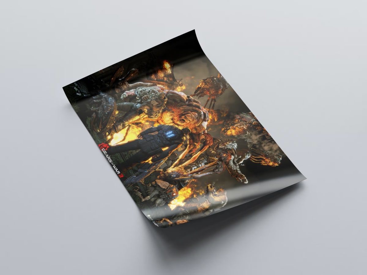 Gears of War 3 Game Poster - 2011