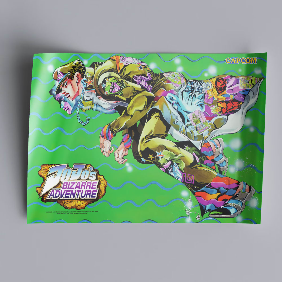 Jojo's Bizarre Adventure Arcade Poster - 1998