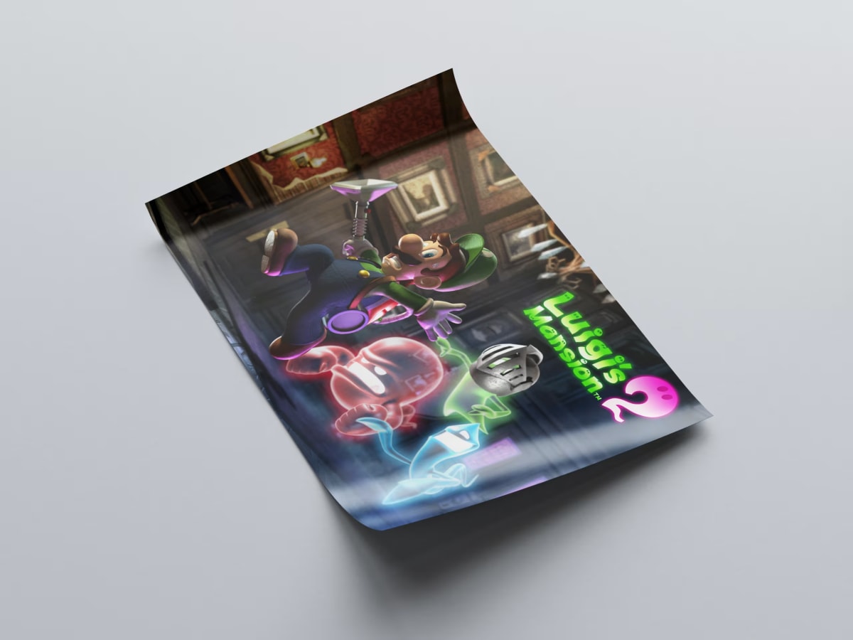 Luigi's Mansion 2 Game Poster - 2013