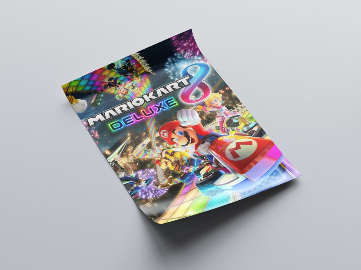 Mario Kart 8 Deluxe Game Poster - 2017