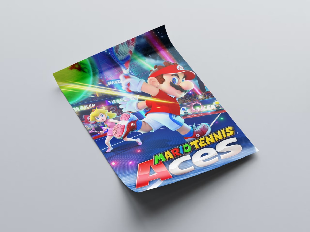 Mario Tennis Aces Game Poster - 2018
