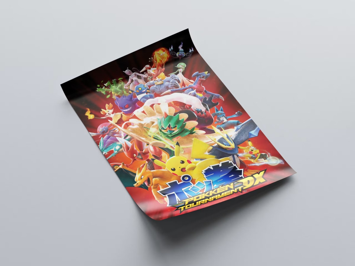 Pokken Tournament DX Game Poster - 2017