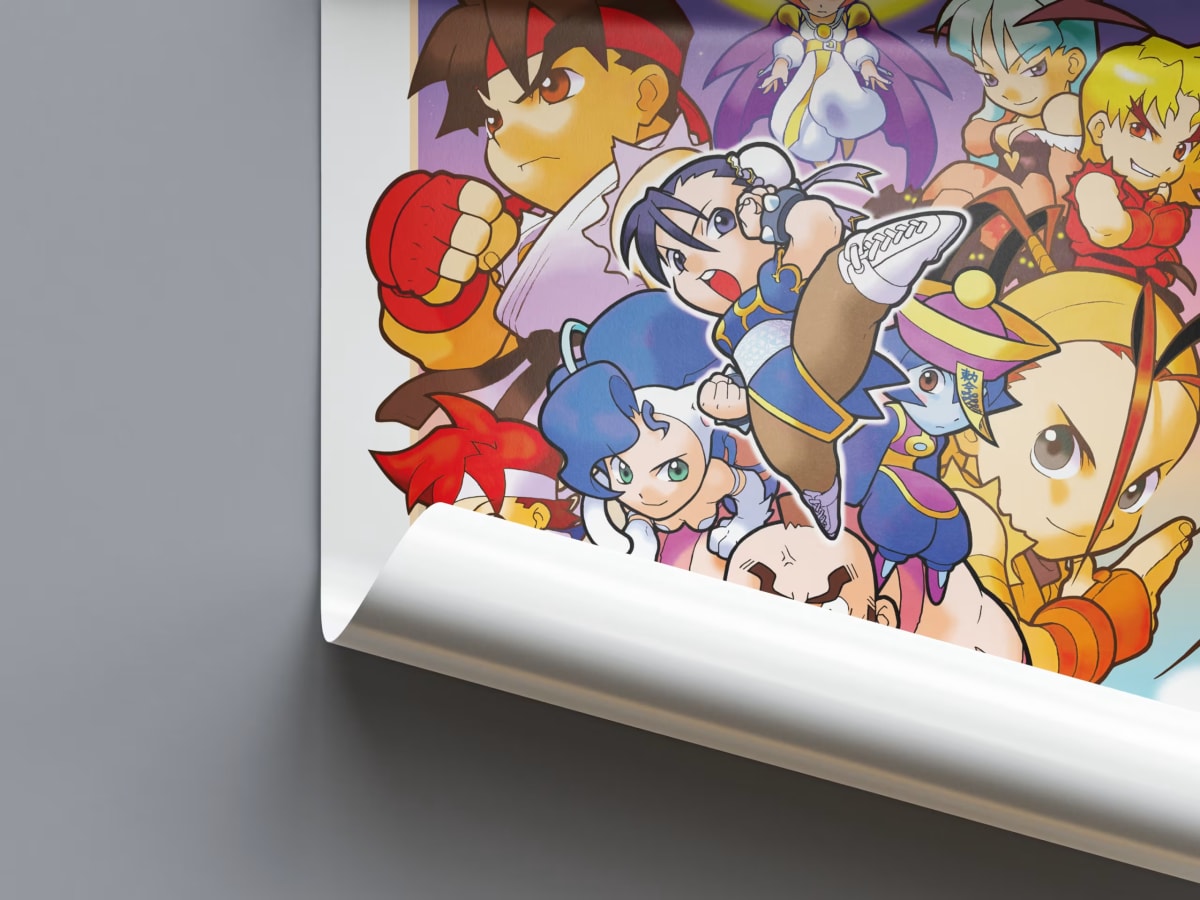 Pocket Fighter Arcade Poster - 1997