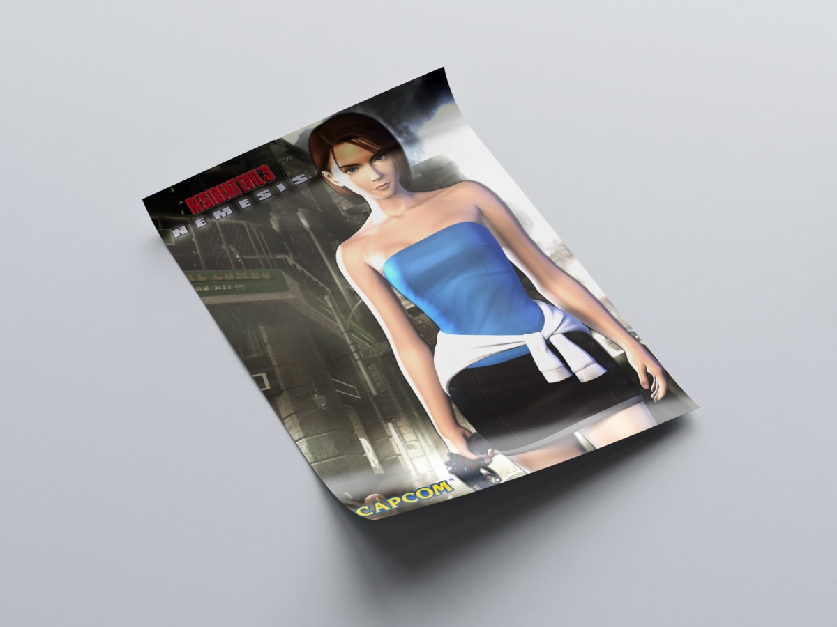 Resident Evil 3 Jill Game Poster - 1999