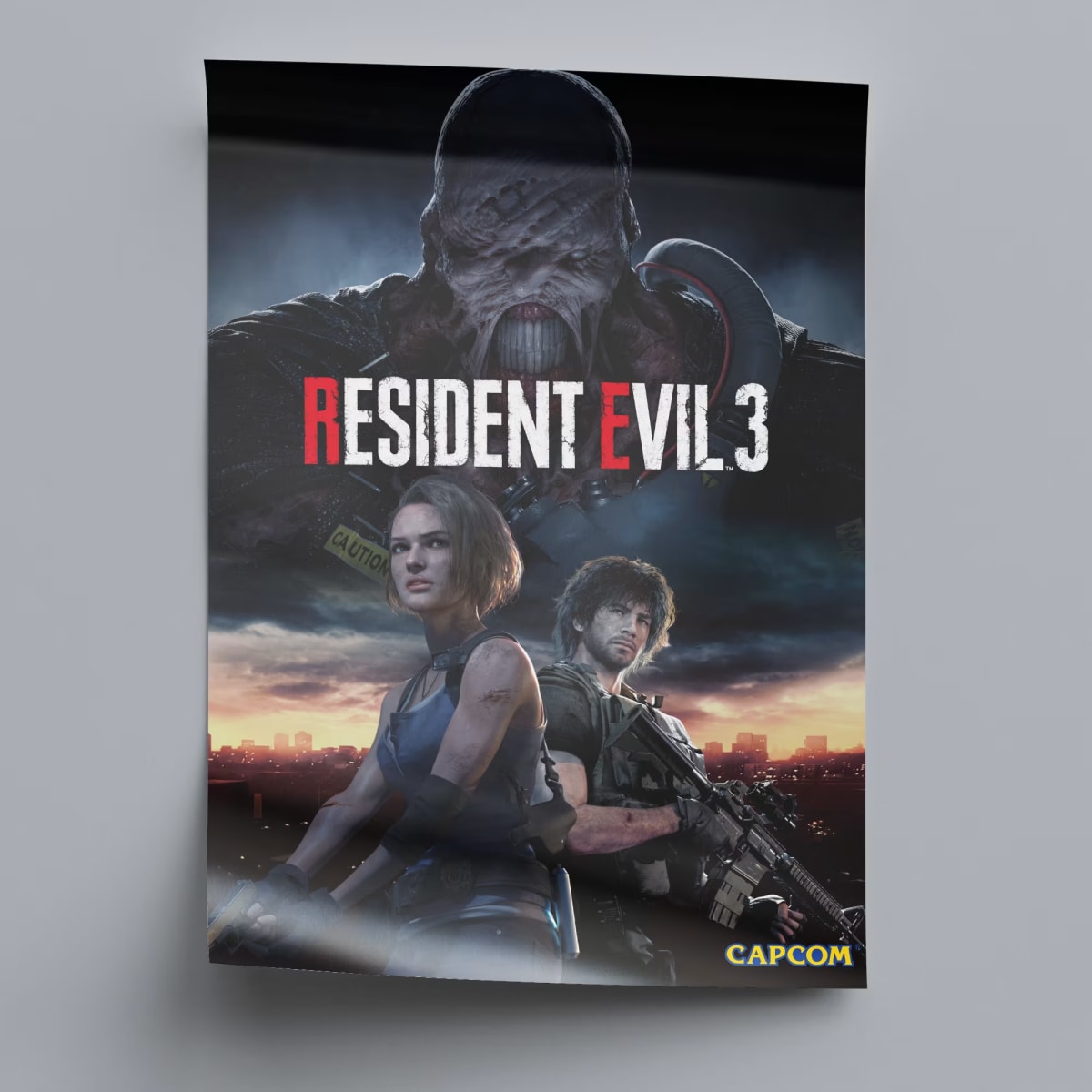 Resident Evil 3 Remake Game Poster - 2020