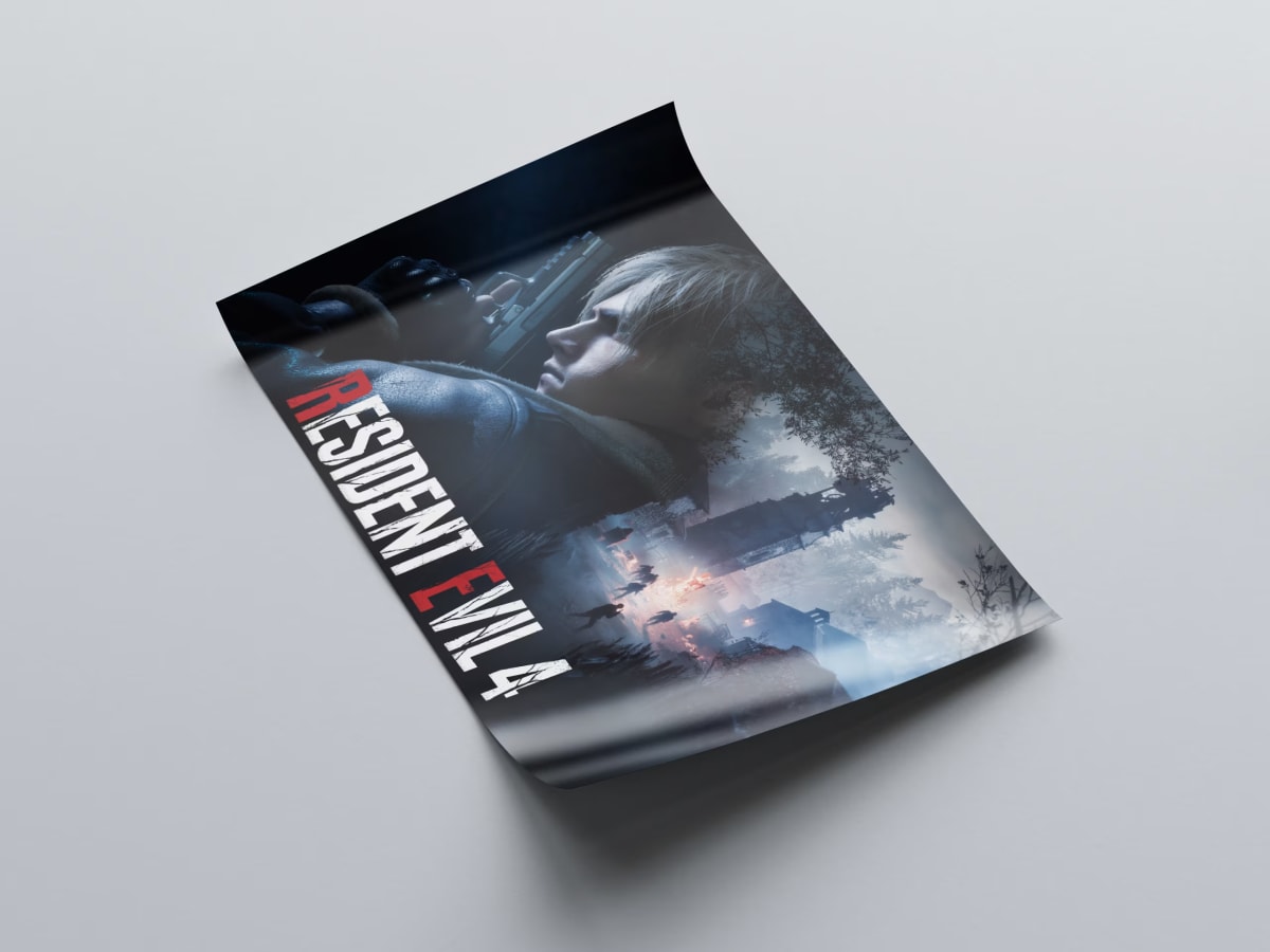 Resident Evil 4 Remake Game Poster - 2023