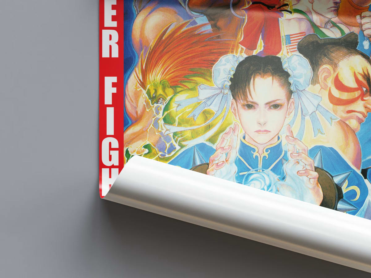 Street Fighter II - Hyper Fighting Turbo Arcade Poster - 1992