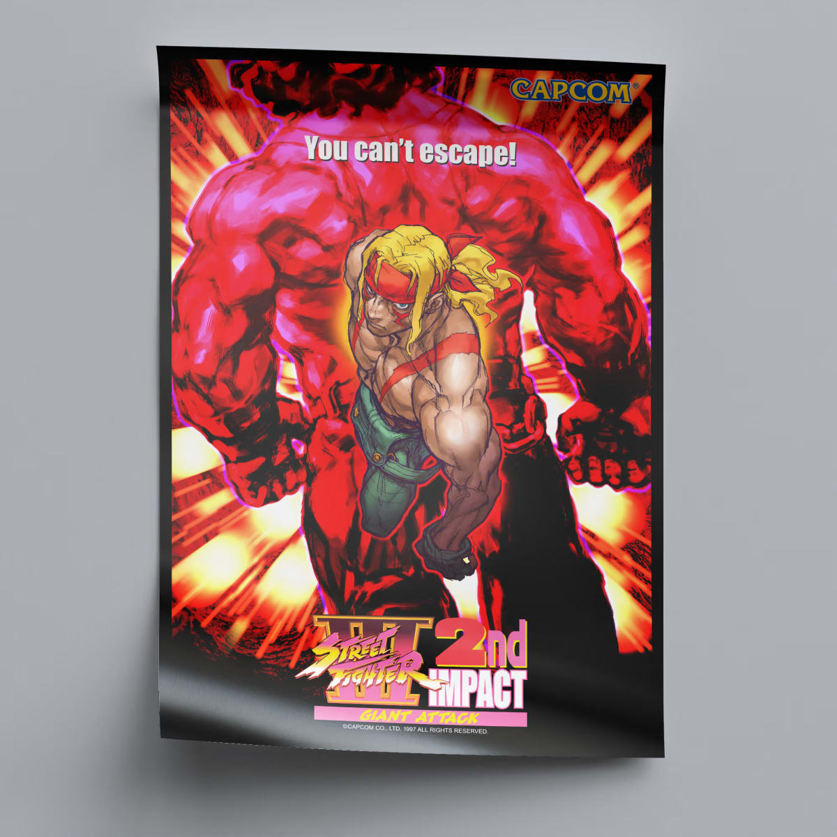 Street Fighter III 2nd Impact Arcade Poster - 1997