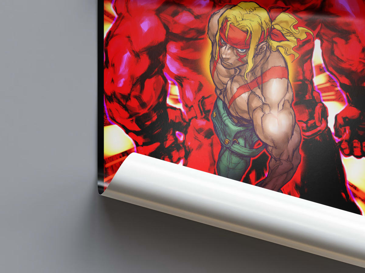 Street Fighter III 2nd Impact Arcade Poster - 1997