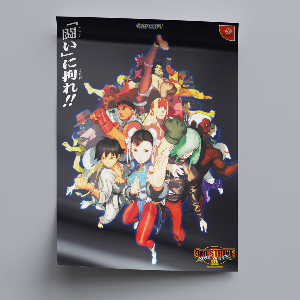Street Fighter III 3rd Strike Dreamcast Arcade Poster - 2000