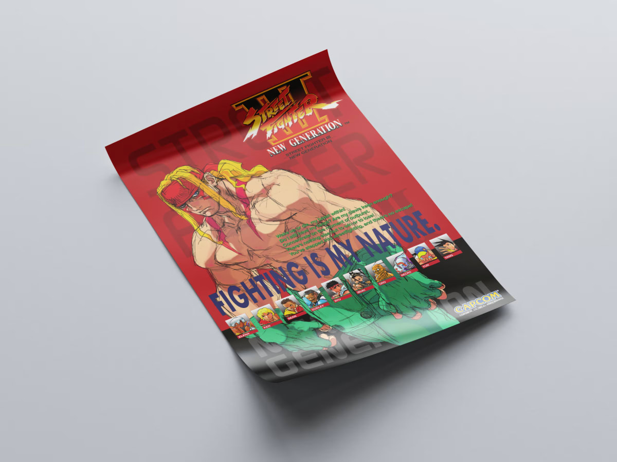 Street Fighter III Arcade Poster - 1997