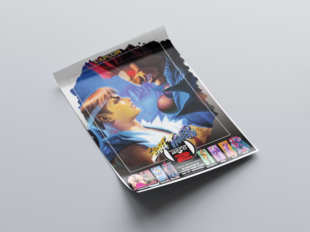 Street Fighter Zero 2 Arcade Poster - 1996