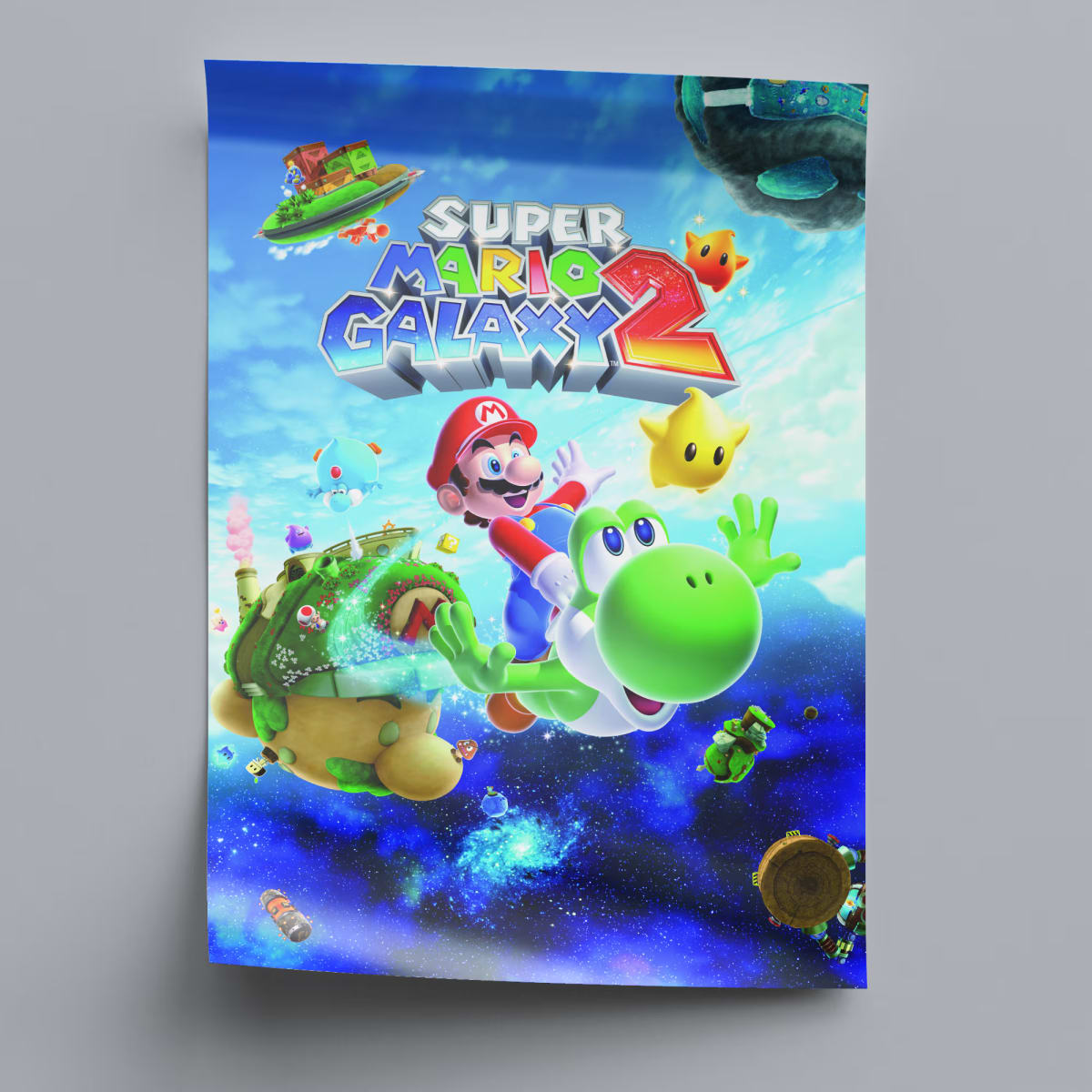 Super Mario Galaxy 2 Game Poster - 2010