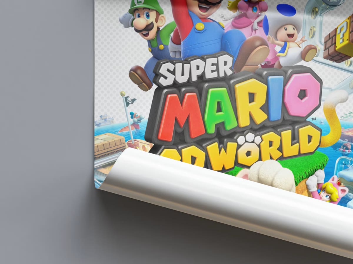 Super Mario 3D World Game Poster - 2013