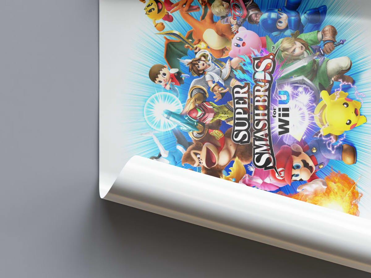 Super Smash Bros WIIU Game Poster - 2014