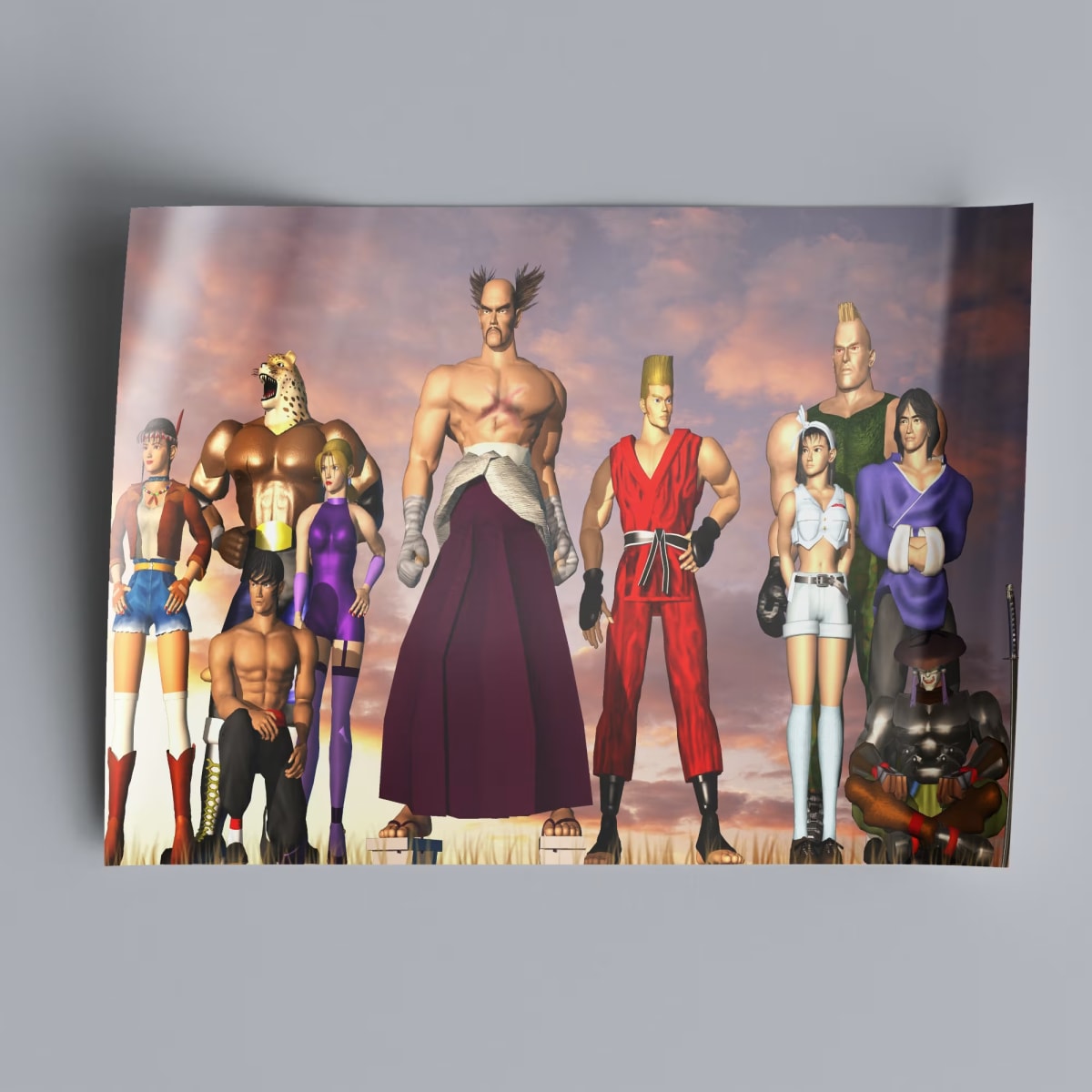 Tekken 2 V2 Arcade Poster - 1995