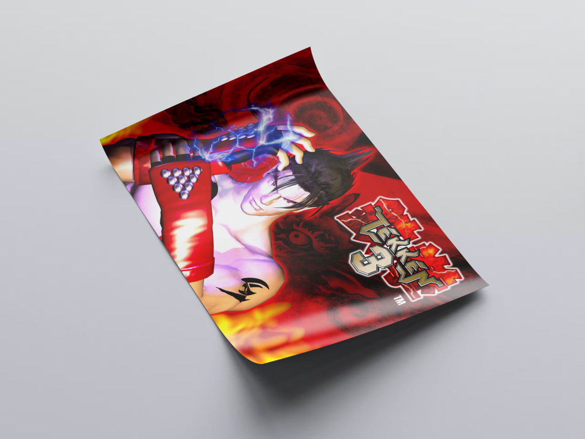 Tekken 3 V3 Arcade Poster - 1997