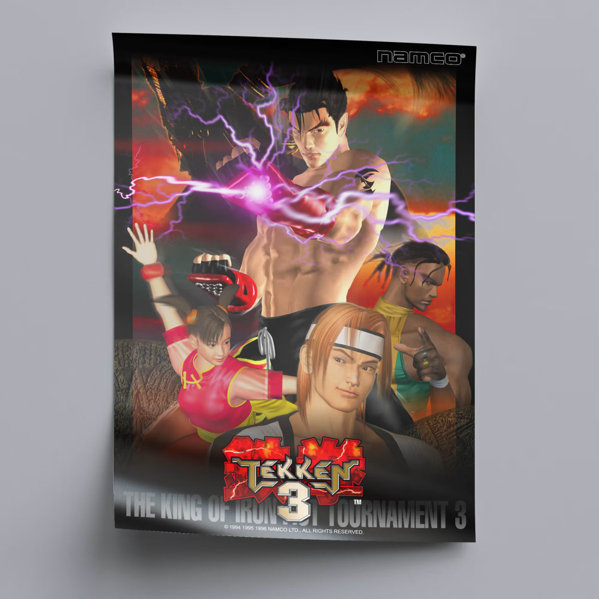 Tekken 3 Arcade Poster - 1997