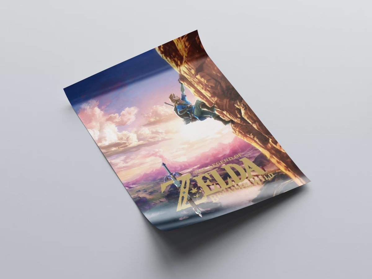 The Legend of Zelda Breath of the Wild V2 Game Poster - 2017