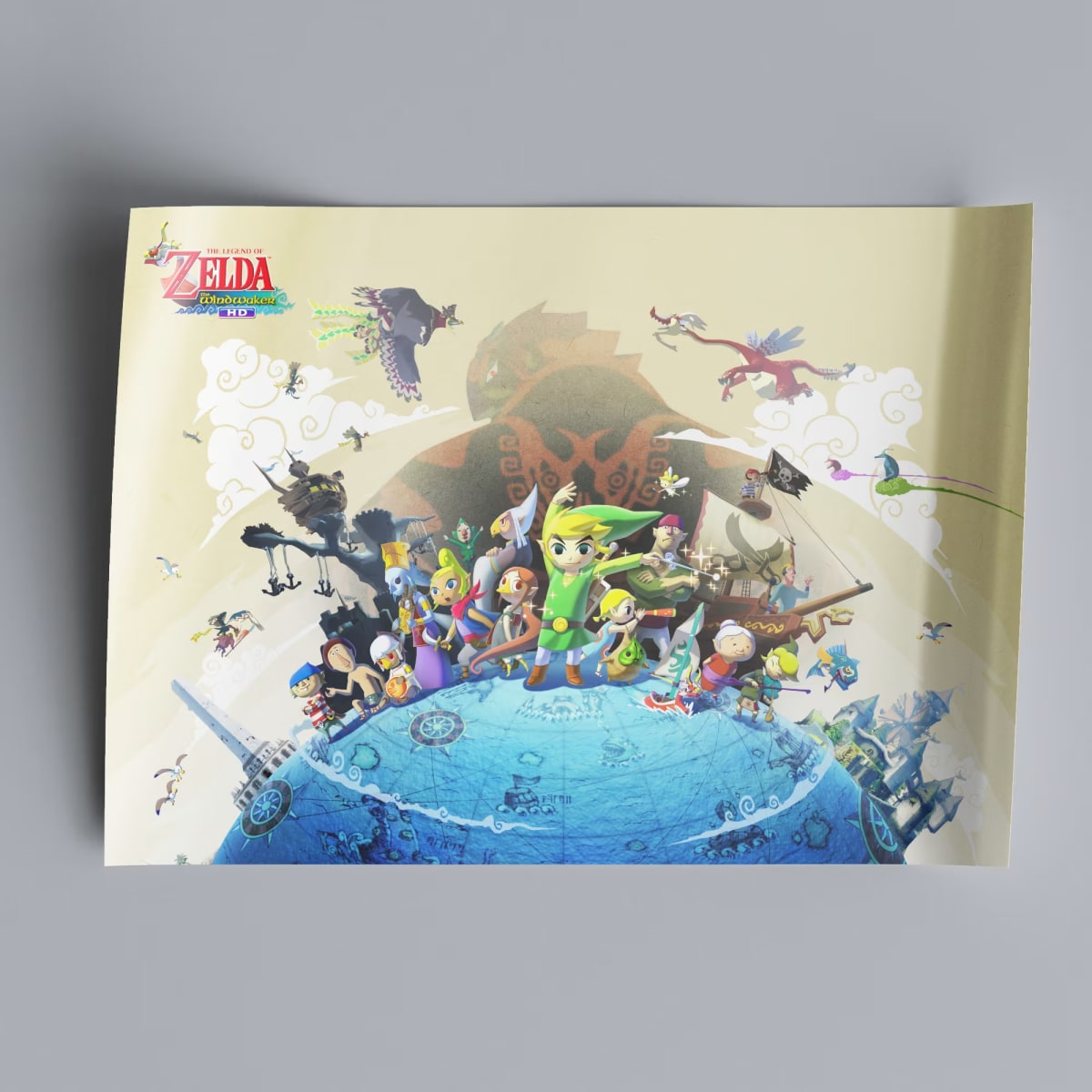The Legend of Zelda The Windwaker HD Game Poster - 2013