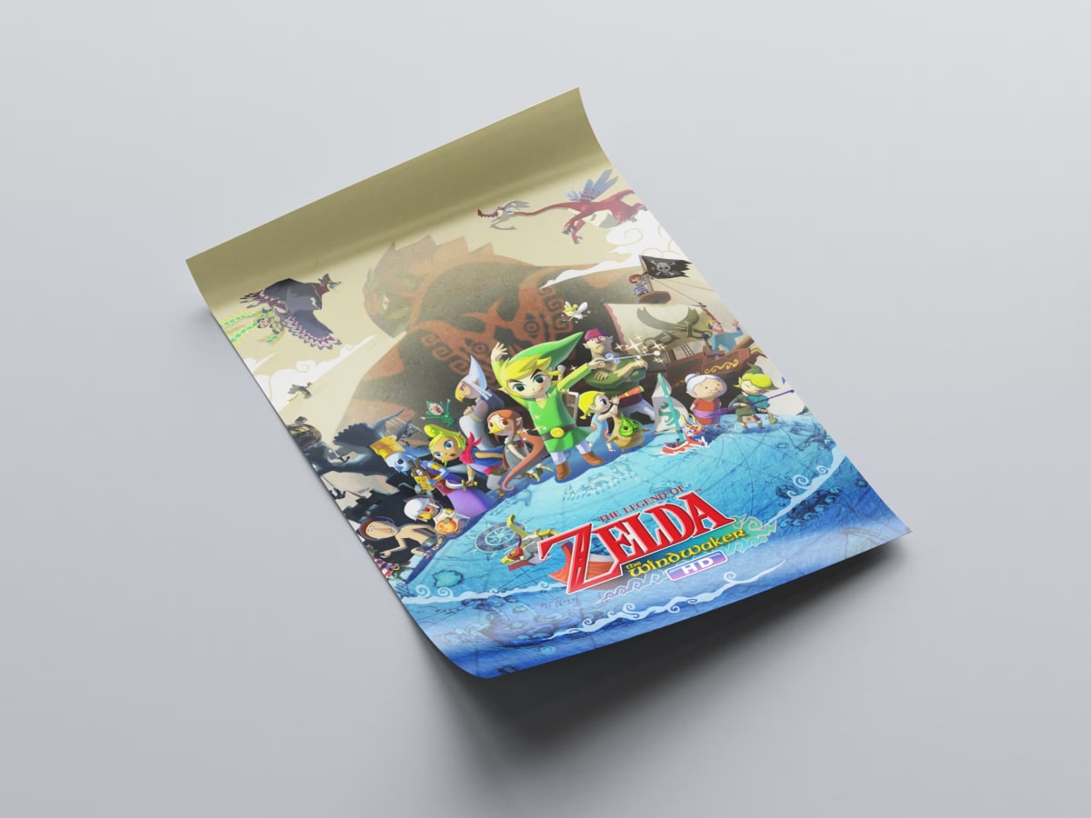 The Legend of Zelda The Windwaker HD V2 Game Poster - 2013