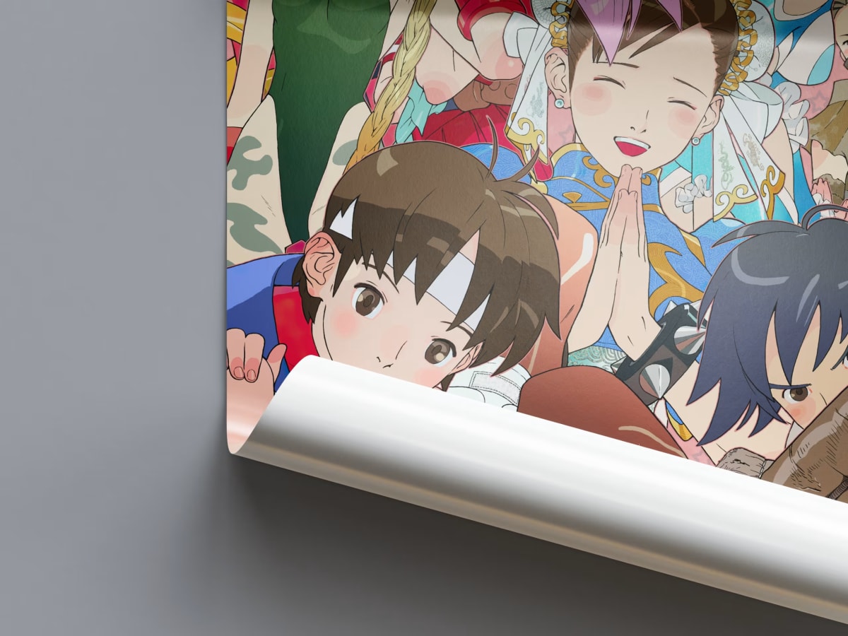 Street Fighter Girls Arcade Poster