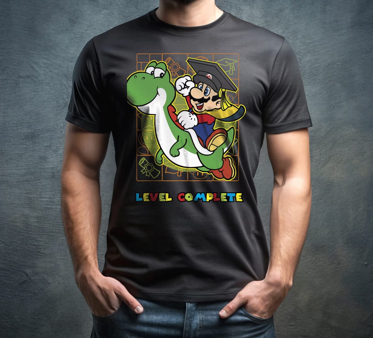 Mario Yoshi Graduation