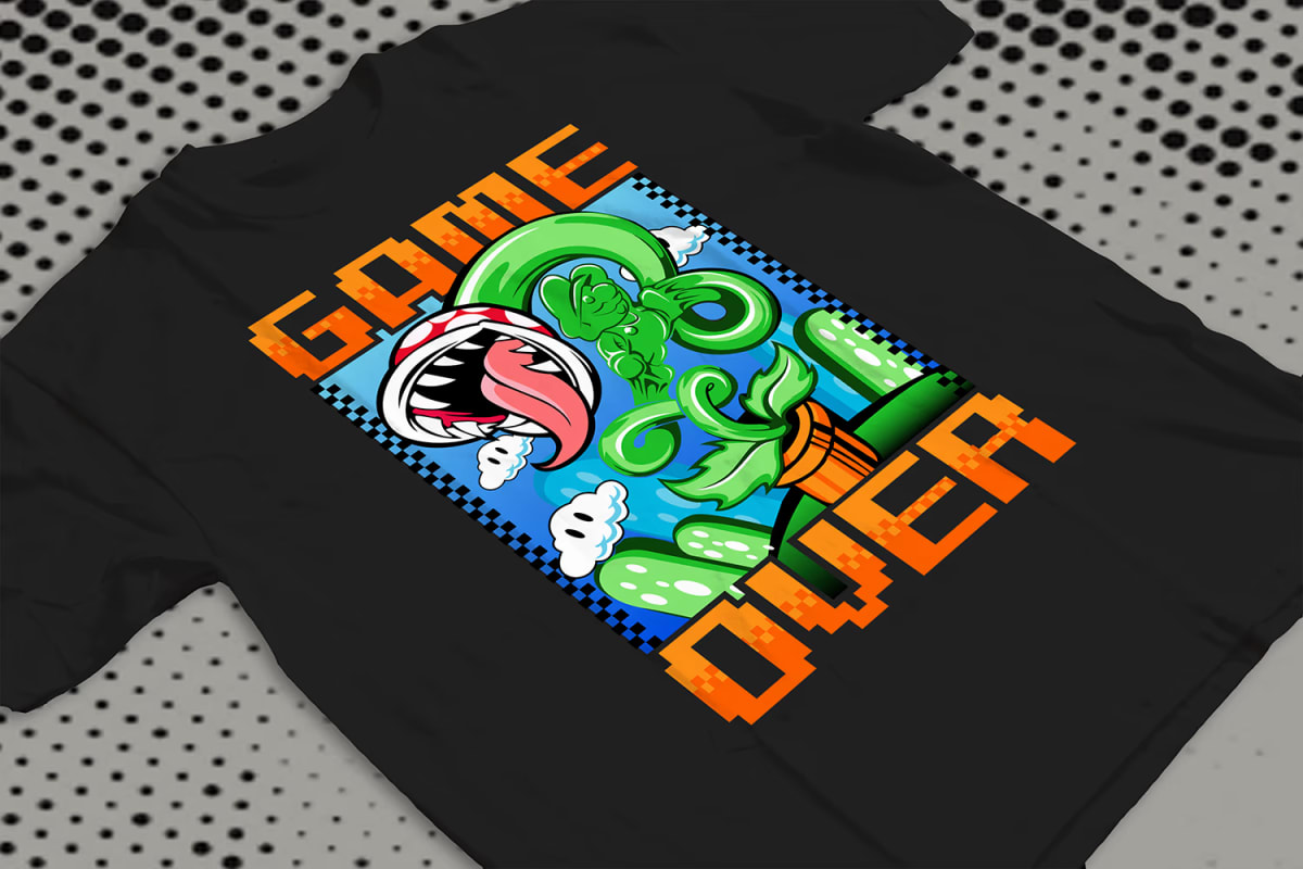 Piranha Plant Game Over