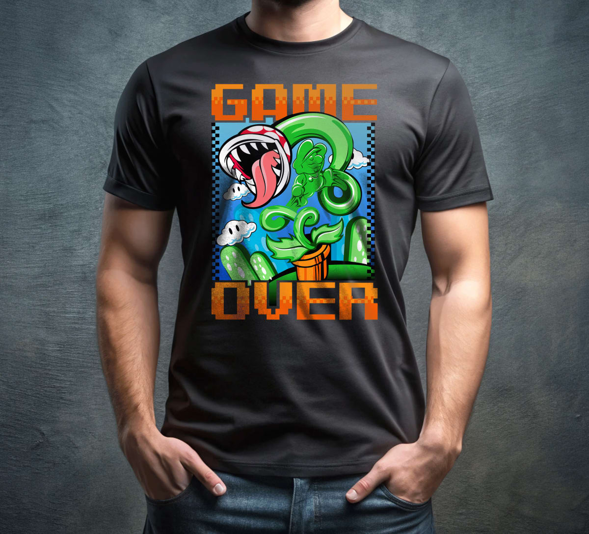 Piranha Plant Game Over