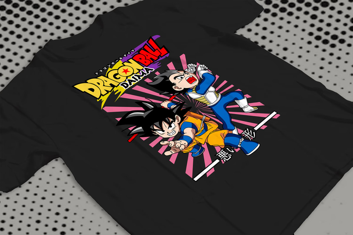 Daima Goku and Vegeta Chibi