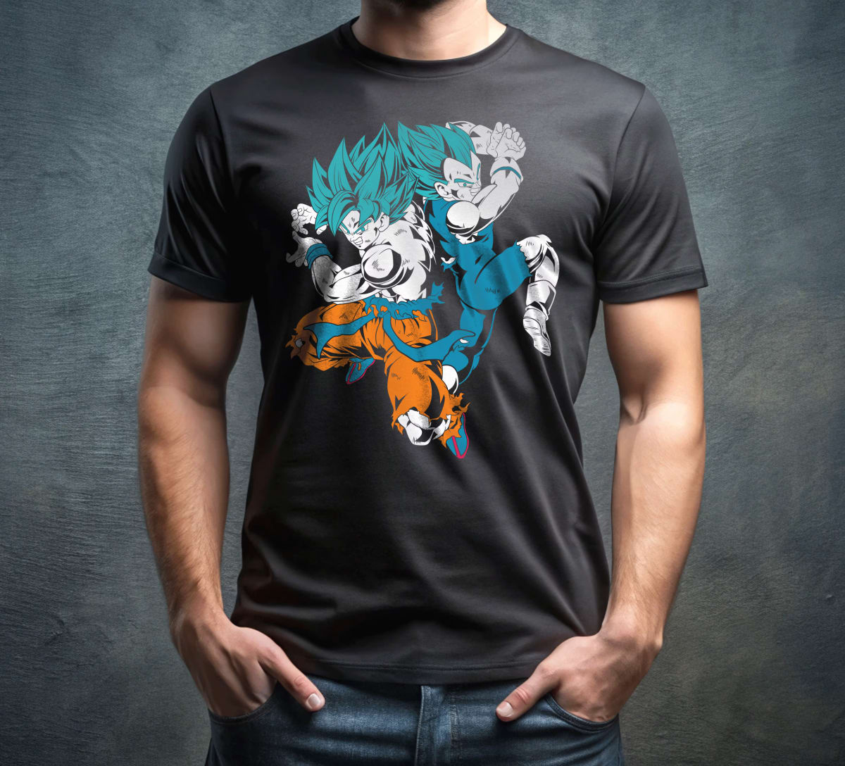 Goku and Vegeta Blue Duo