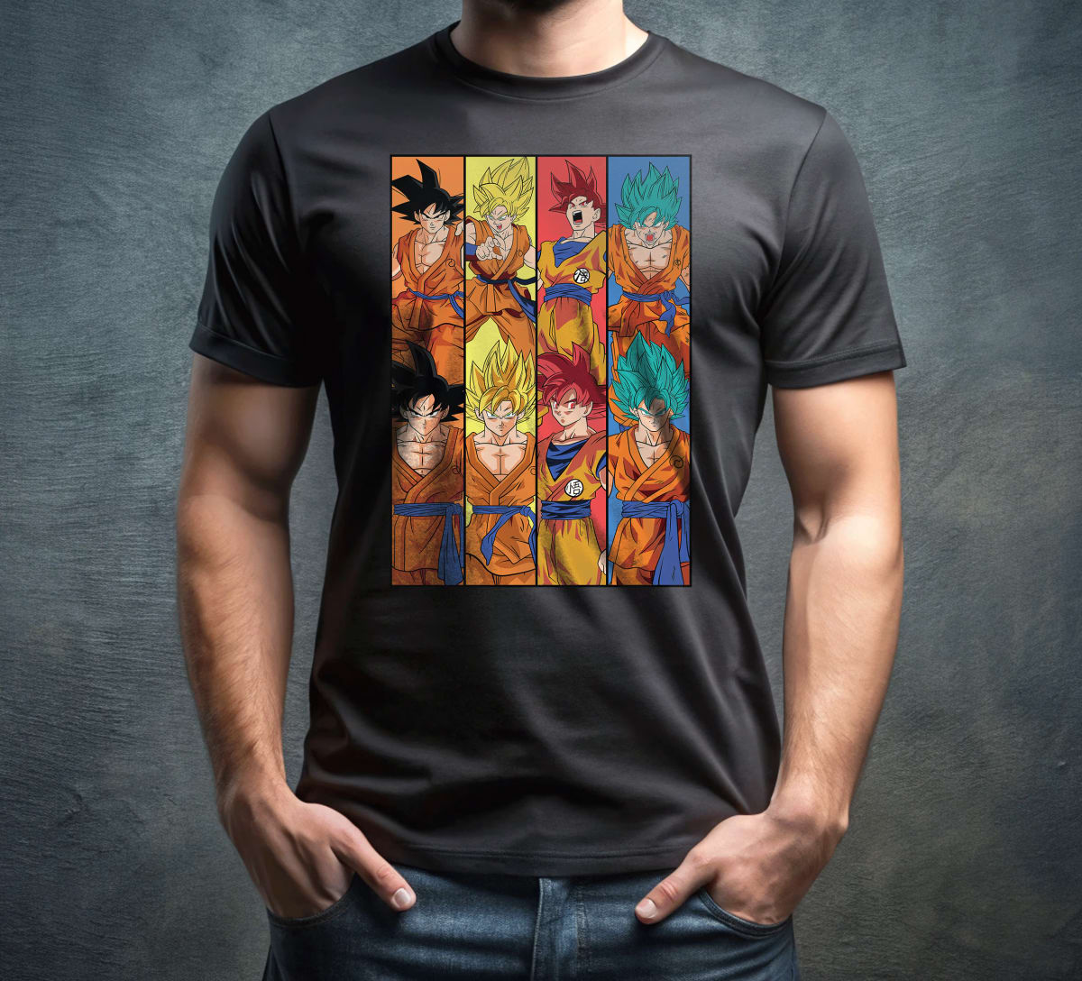 Goku Forms Evolution Panels
