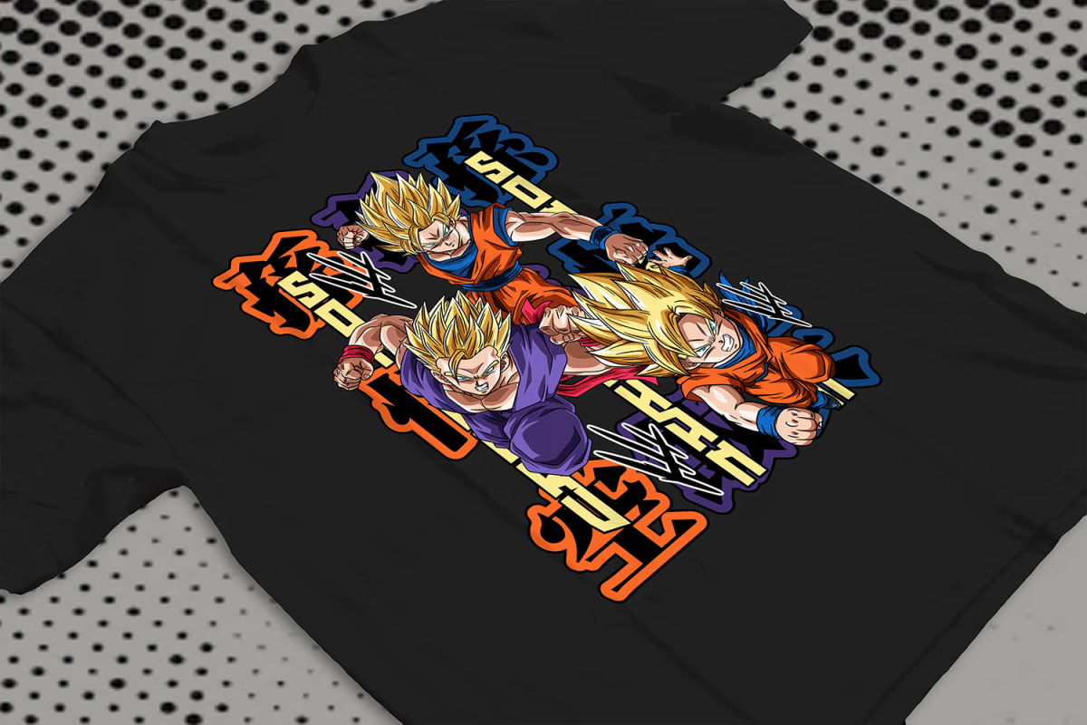 Goku Gohan Super Saiyan Trio