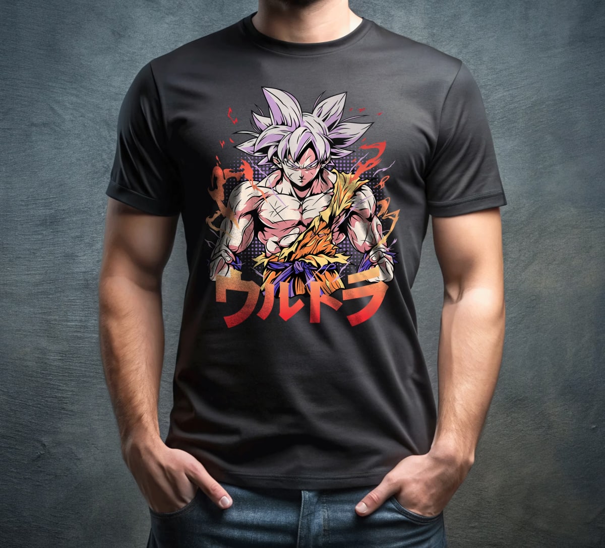 Goku Mastered Ultra Instinct Flames