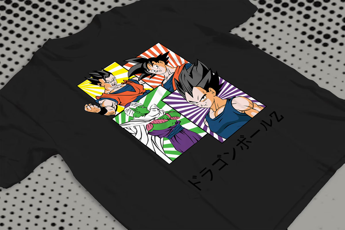 Goku Vegeta Piccolo Gohan Panels