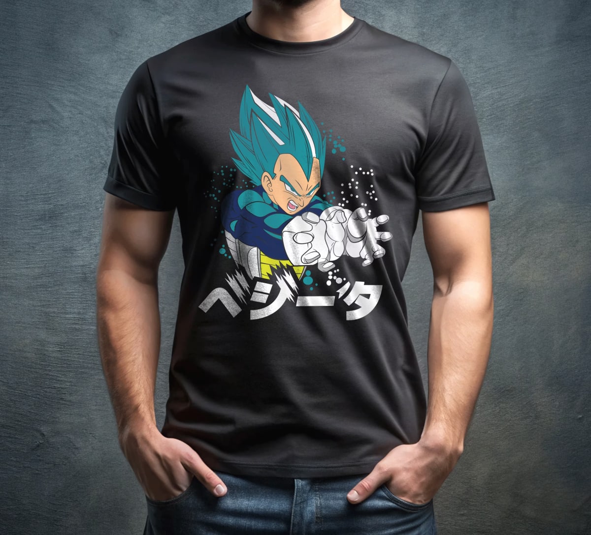 Vegeta Blue Katakana Grab