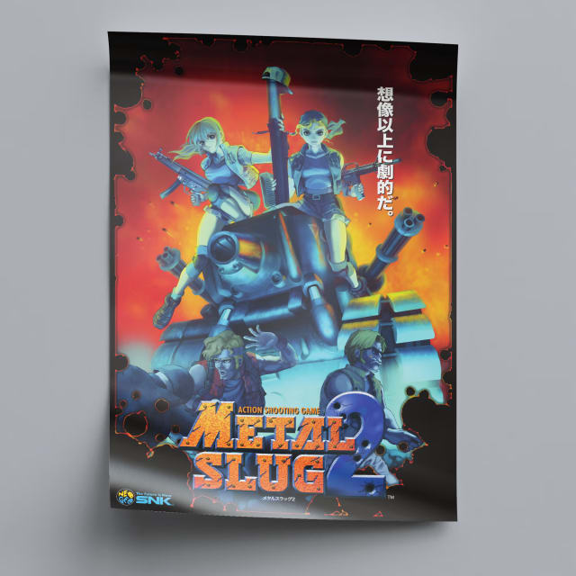 Metal Slug 2 Arcade Poster - 1998